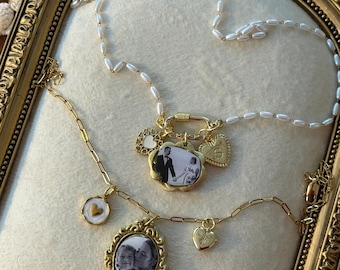 custom photo charm necklace