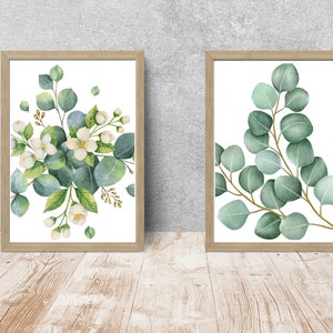 Eucalyptus Wall Art Decor, Botanische Prints, Botanische Wall Arts, Afdrukbare Wall Art, Groen Wall Art, Eucalyptus Art Print, Wall Decor