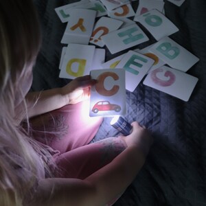 Magic Alphabet Flash Cards, Toddlers Preschool, Early Learning Resource, Watercolor illustrations, Fun learning, DIGITAL DOWNLOAD