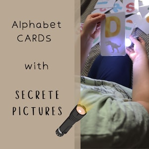 Magic Alphabet Cards, Toddlers Preschool, Early Learning Resource, Watercolor illustrations, Fun learning, DIGITAL DOWNLOAD