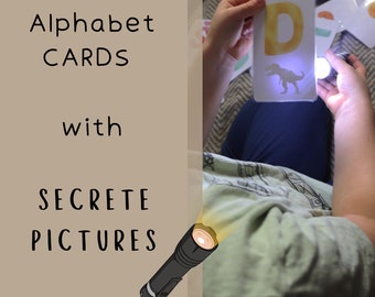 Tarjetas del alfabeto mágico, preescolar para niños pequeños, recurso de aprendizaje temprano, ilustraciones en acuarela, aprendizaje divertido, DESCARGA DIGITAL