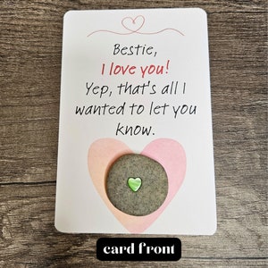 Bester Freund Tasche Umarmung Rock, Umarmung senden, Angst Geschenk, Gute Besserung Geschenk, Heilende Gedanken, Chirurgie Geschenk, Krebs Geschenk, Denken an Sie Geschenk