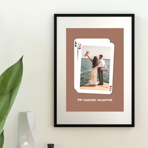 Custom Couples Photo Card Print, Personalized You Are My Ace Wall Art, Romantic Gift for Wife, Valentines Gift For Her, DIGITAL Download