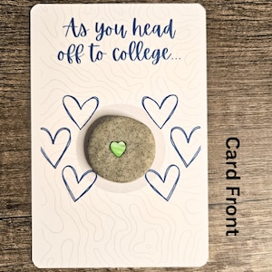 Tasche Umarmung Rock Ab ans College, Wohnheim Umzug in Geschenk Taschentoken, Erster Tag des College, Senden Sie eine Umarmung, Liebeszeichen, sich besser fühlen, Ermutigung