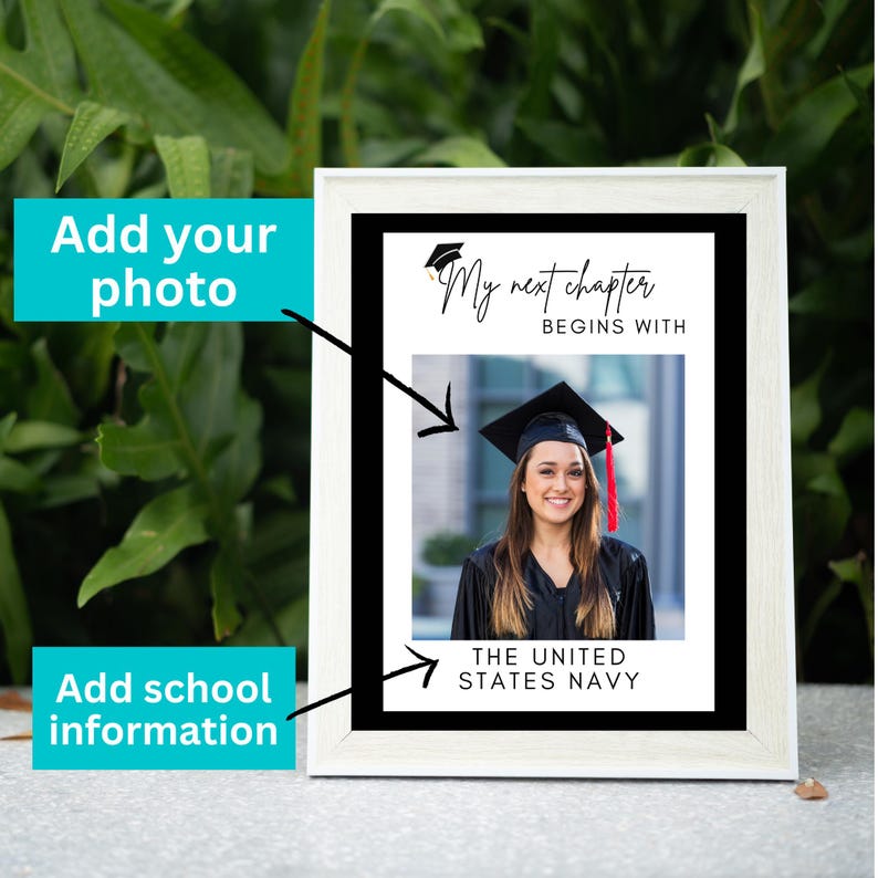 Custom Graduation 2026 Poster, Personalized My Next Chapter Begins ...
