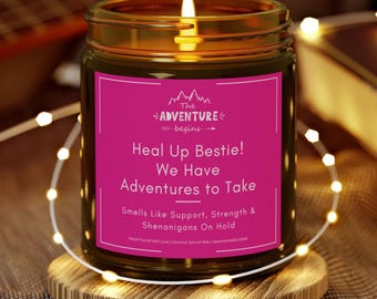 Get Well Soon Gift For Her Funny Get Better Bestie Candle For Best Friend Gift Long Distance Care Package Addition Surgery Recovery Gift