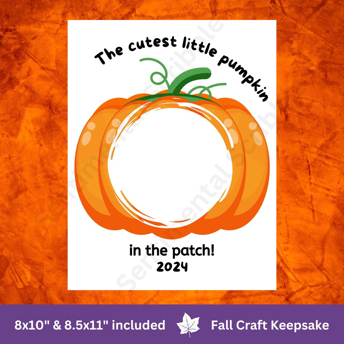2024 Halloween Pumpkin Handprint Footprint Toddler Baby Printable Art ...