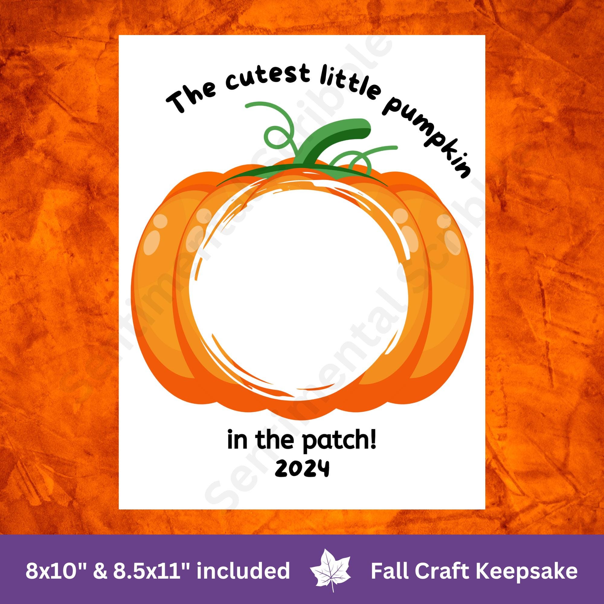 2024 Halloween Pumpkin Handprint Footprint Toddler Baby Printable Art ...