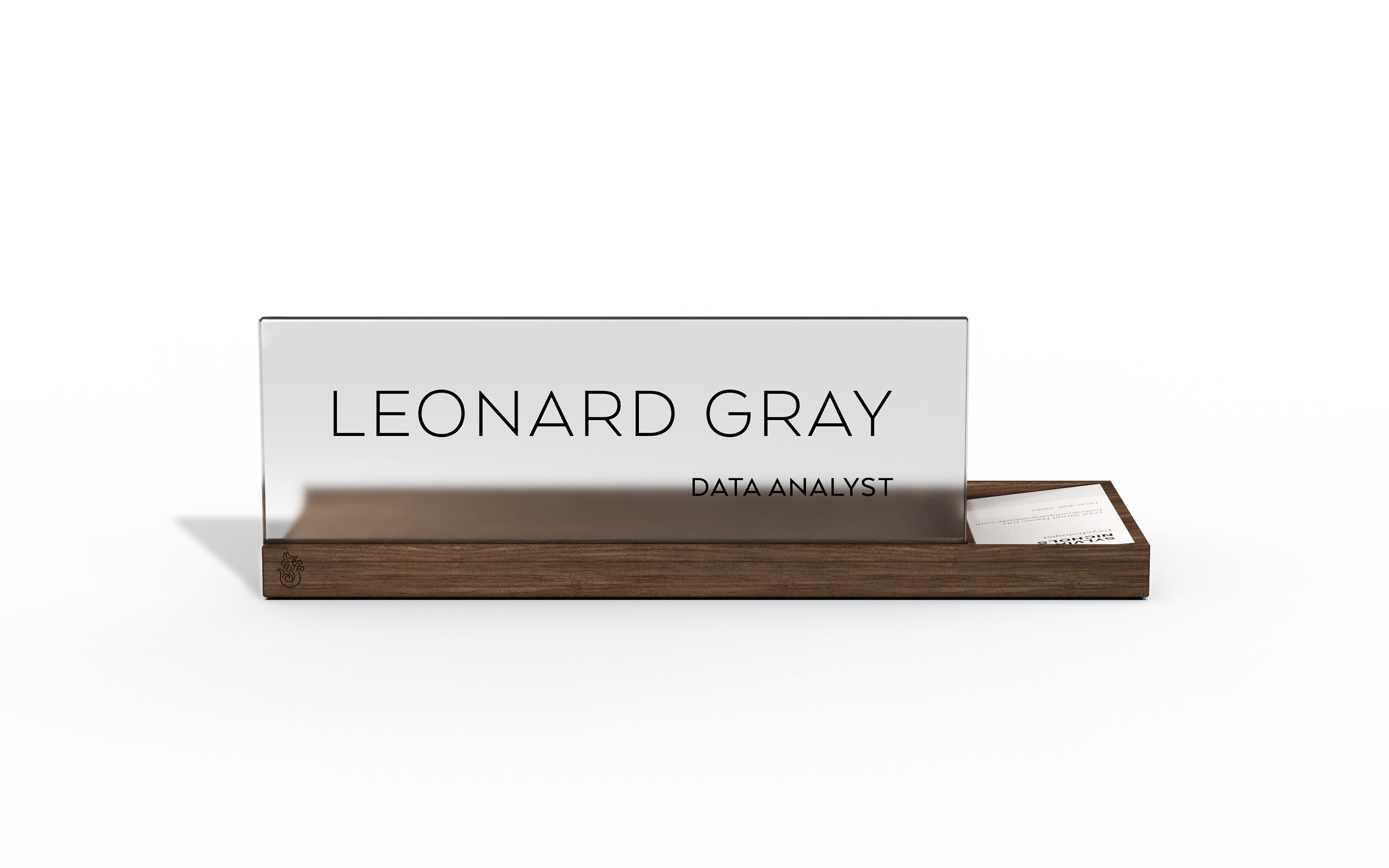 Targa Scrivania Personalizzata In Acrilico - 8x2.5x1.2", Regalo Ufficio, Insegnanti - Foto 2