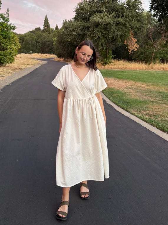 cotton natural dresses Hampton Dress