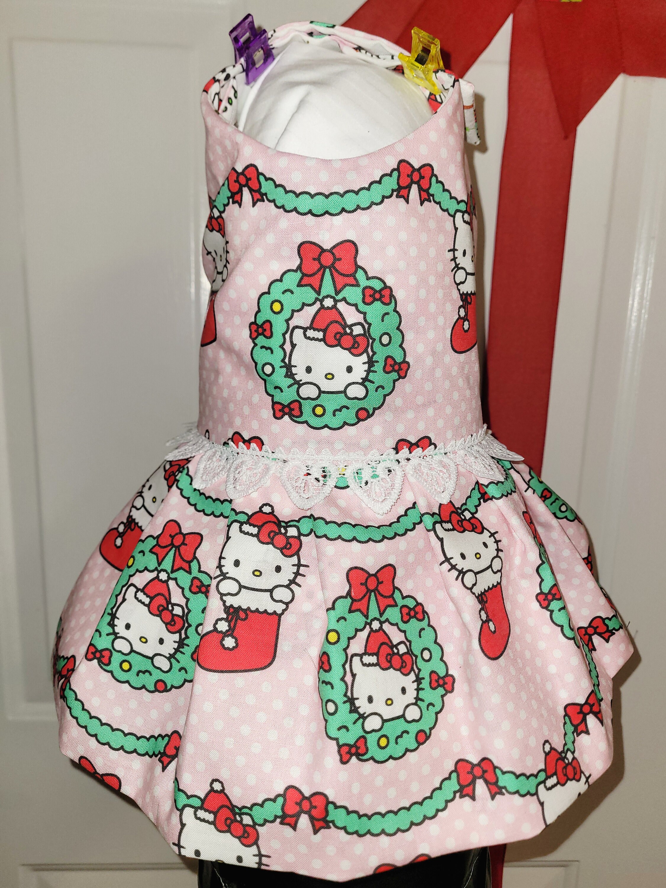 Christmas cat dress womens sales