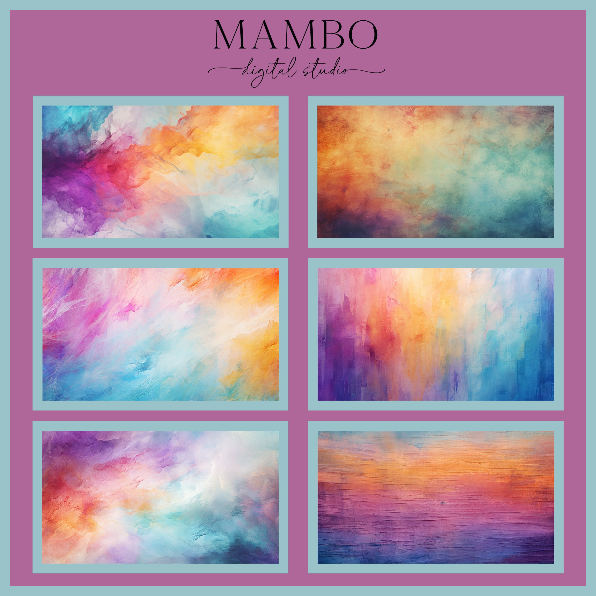Boho Rainbow Photoshop Texture Set, Photoshop Textures, Digital Overlay ...