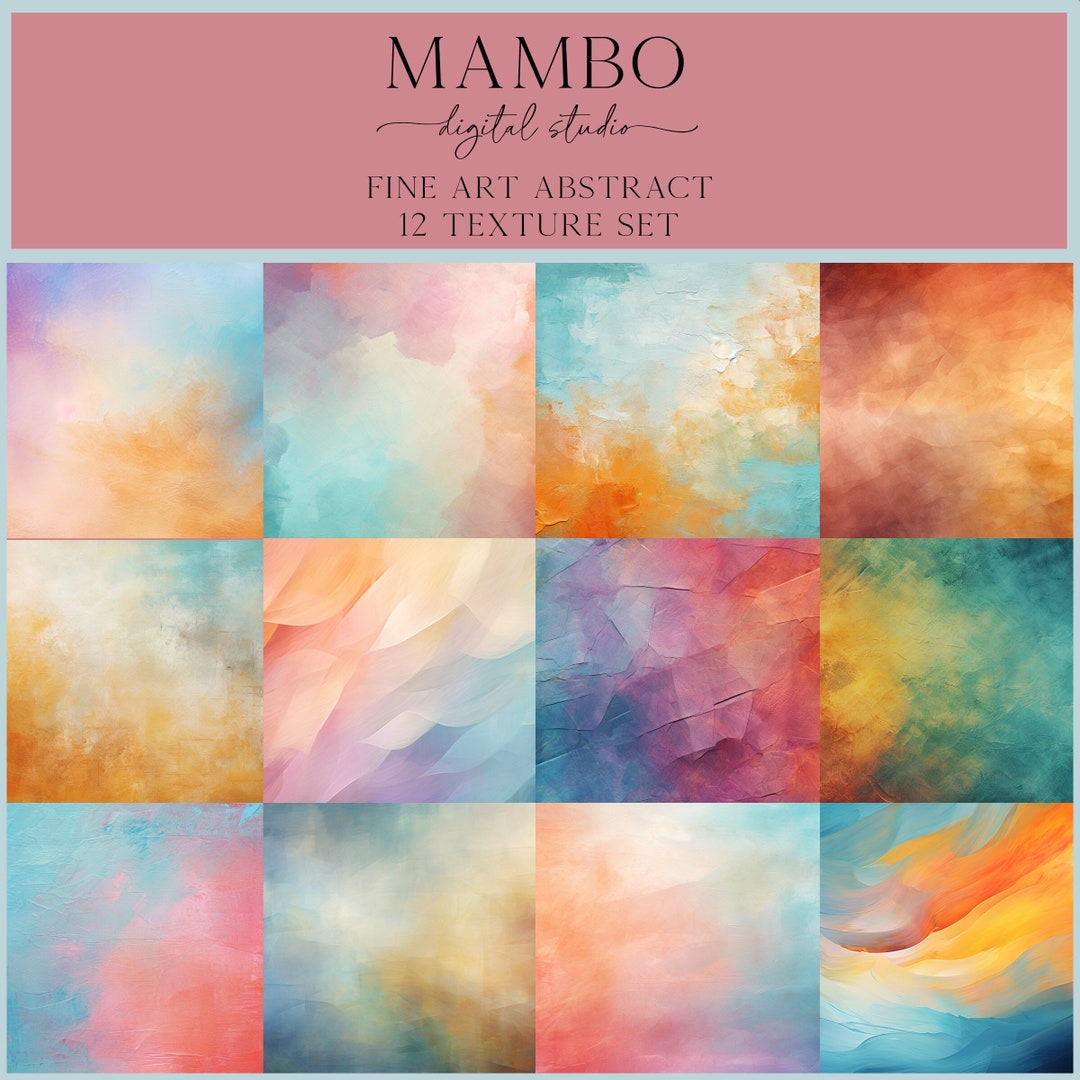 Photo Editing Texture Set Fine Art Abstract Photoshop Texture Set, Photoshop Textures, Digital ...