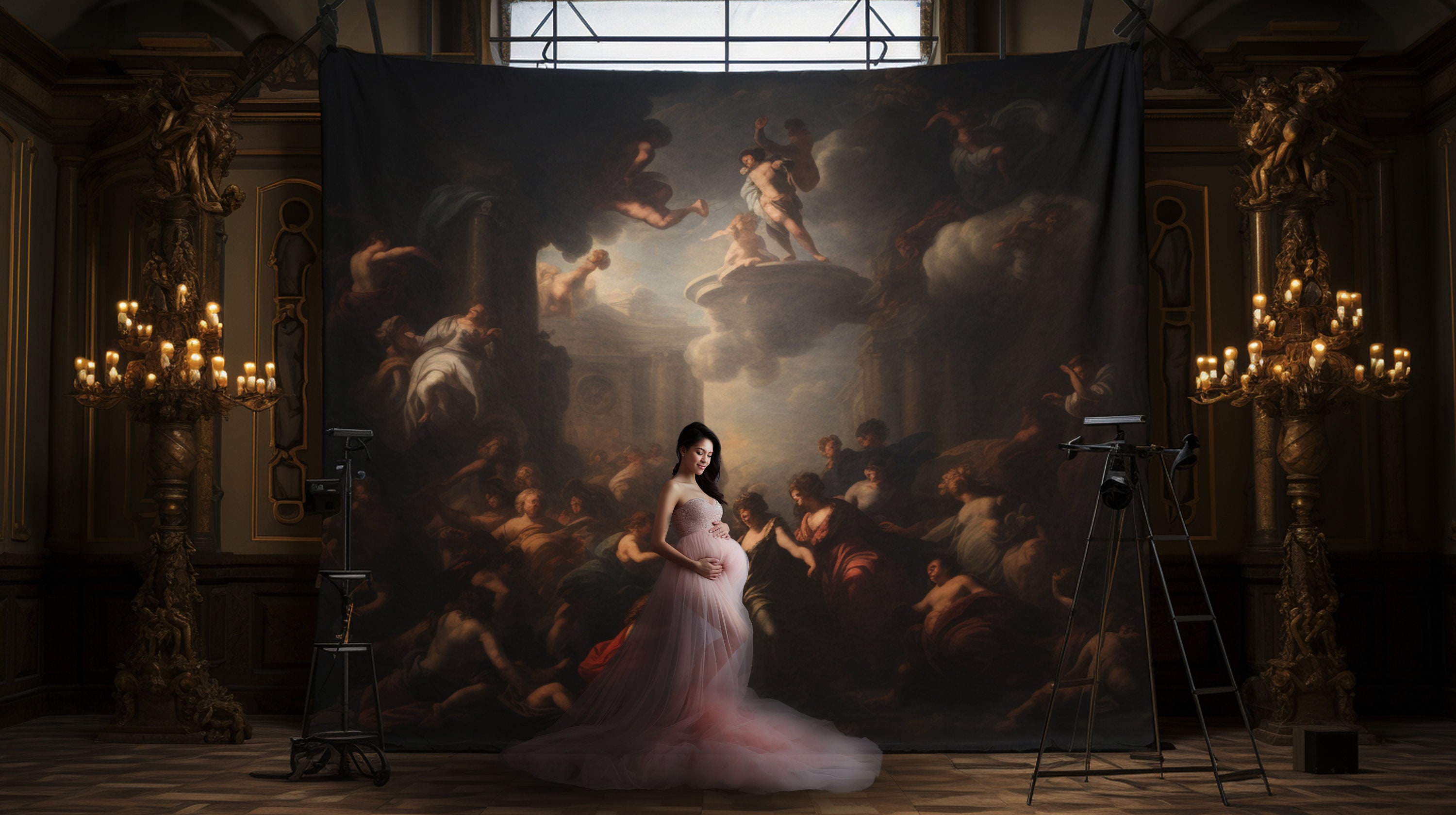 Old Masters Digital Backdrop Set, Photoshop Background, Digital ...