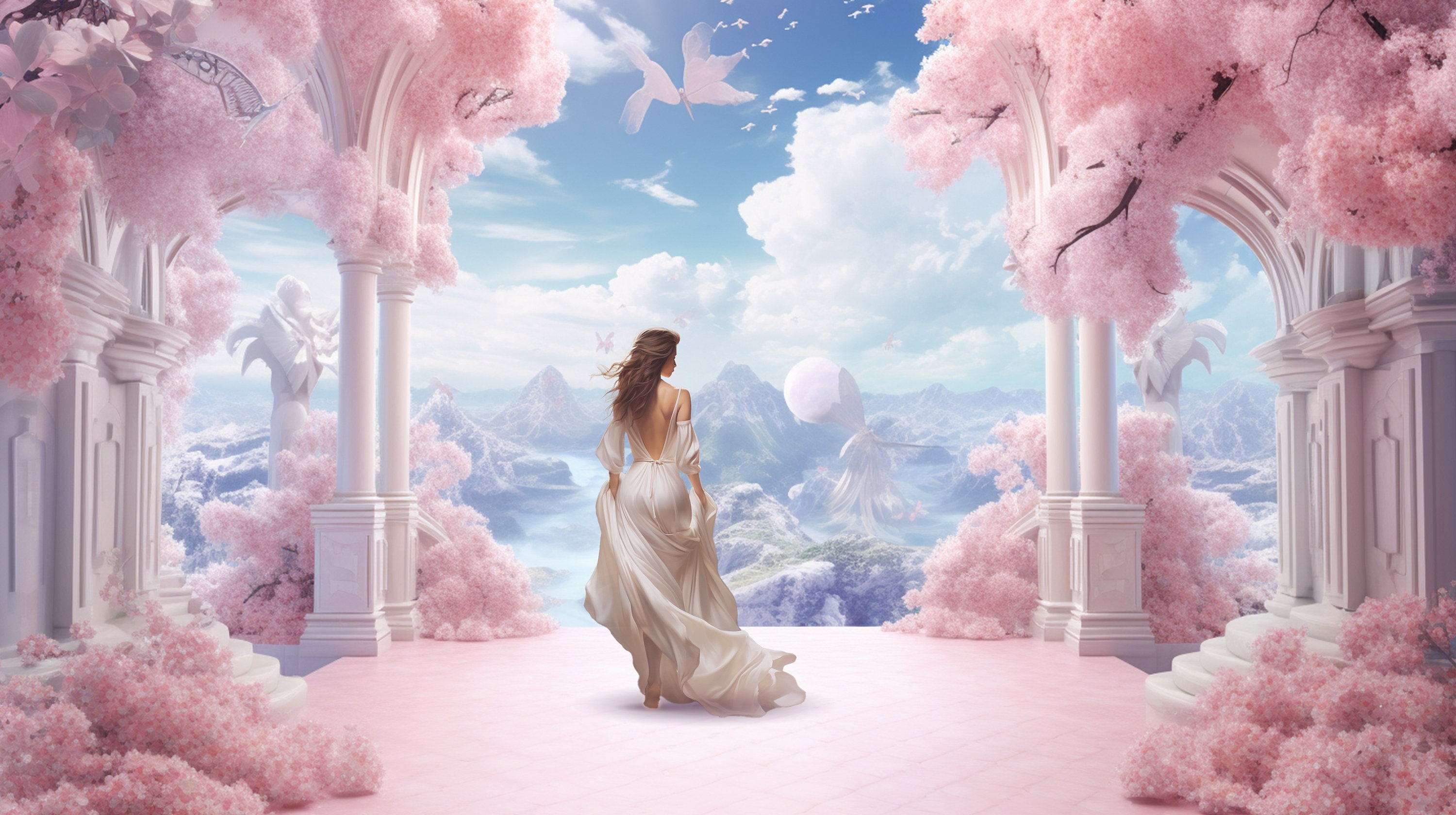 Heavenly Scenes Digital Backdrop Set, Photoshop Digital Background ...