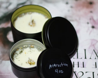 Attraction Spell Candle Bundle - 4 oz and 8 oz