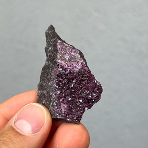 Rare Kammererite Crystal Natural Purple Mineral Specimen from Turkey  Collector Stone