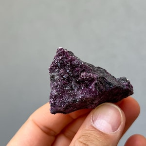 Rare Kammererite Crystal Natural Purple Mineral Specimen from Turkey  Collector Stone