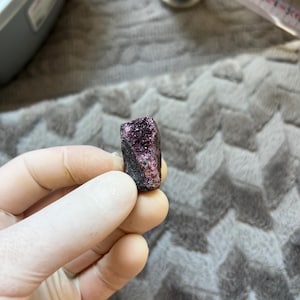 Rare Kammererite Crystal Natural Purple Mineral Specimen from Turkey  Collector Stone