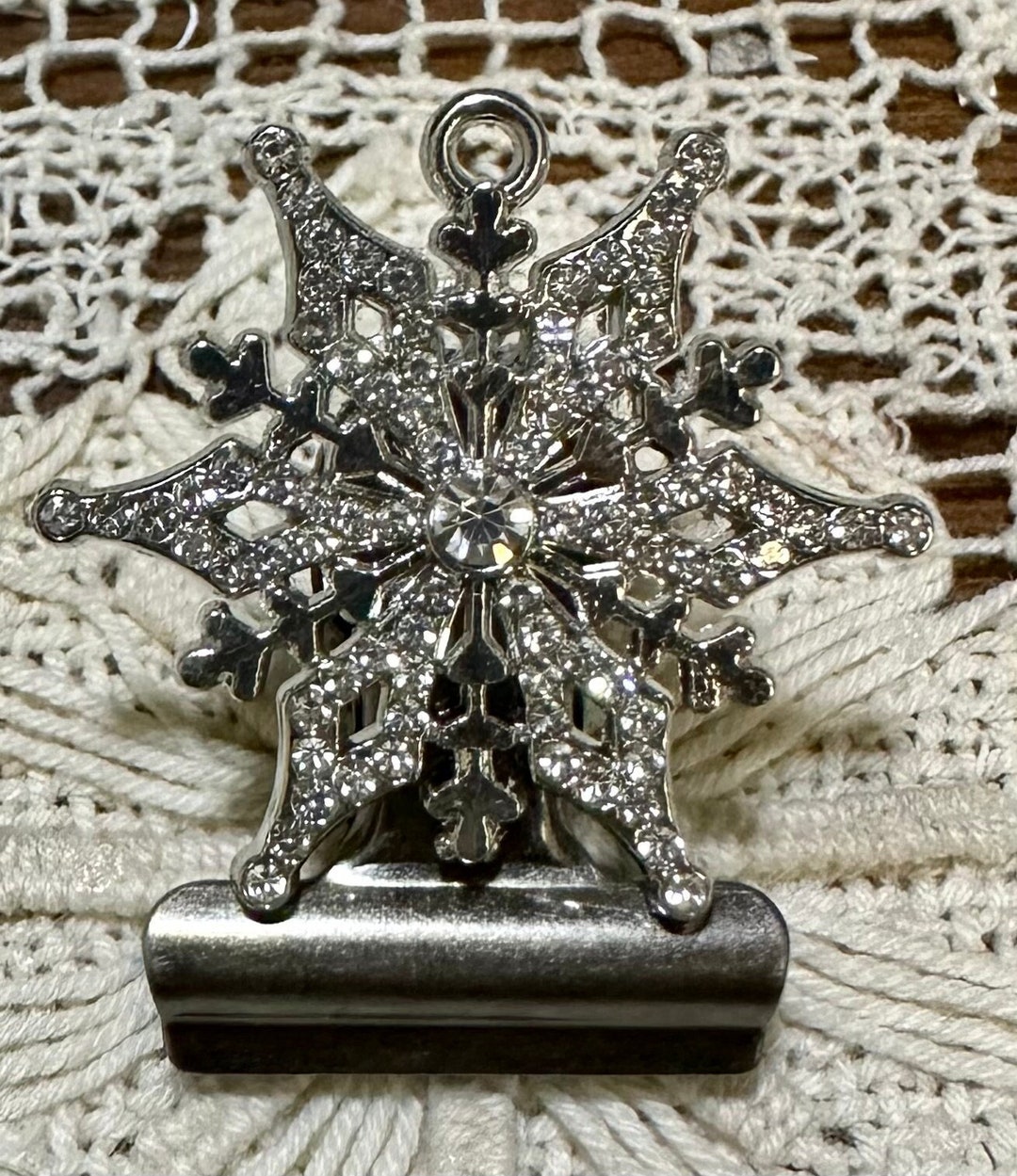 Mini Snowflake Clips Snowflake Mini Clip - Etsy