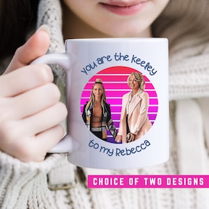 Friendship Keeley and Rebecca Mug, TV Show Ted Present, Ceramic Gift Novelty Cup, Best Friend Birthday, Richmond Secret Santa Idea Football