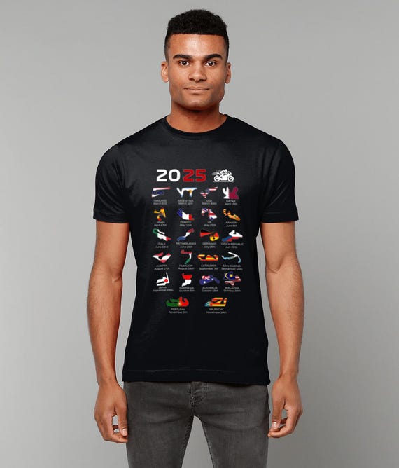 Moto GP 2025 Circuits Tshirt, Motocycles Grand Prix Fan Gift