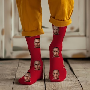 Alice 2025 Socken, Formel 2025 Rennfahrer Gesicht, Geschenk für Papa, Mama Ehemann Frau, Motorsport Geburtstagsgeschenk, Tochter Sohn