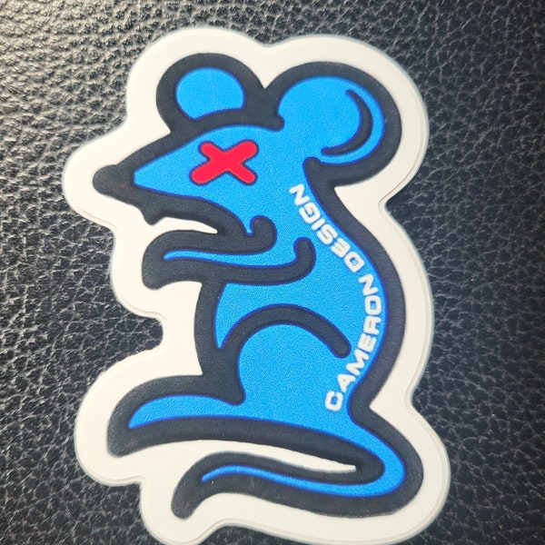 Custom Scotty Cameron 3" Blue Rat Sticker