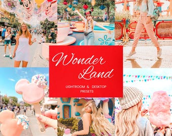 11 Wonderland Lightroom Presets,Theme Park Preset, Bright Colour Presets, Pastel Preset, Travel Preset, Instagram Preset, Mobile Preset