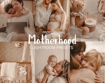 Motherhood Lightroom Presets , Maternity and Newborn Photos Fliters, Kids Pregnancy Edits Mobile and Desktop Mommy Blogger Presets
