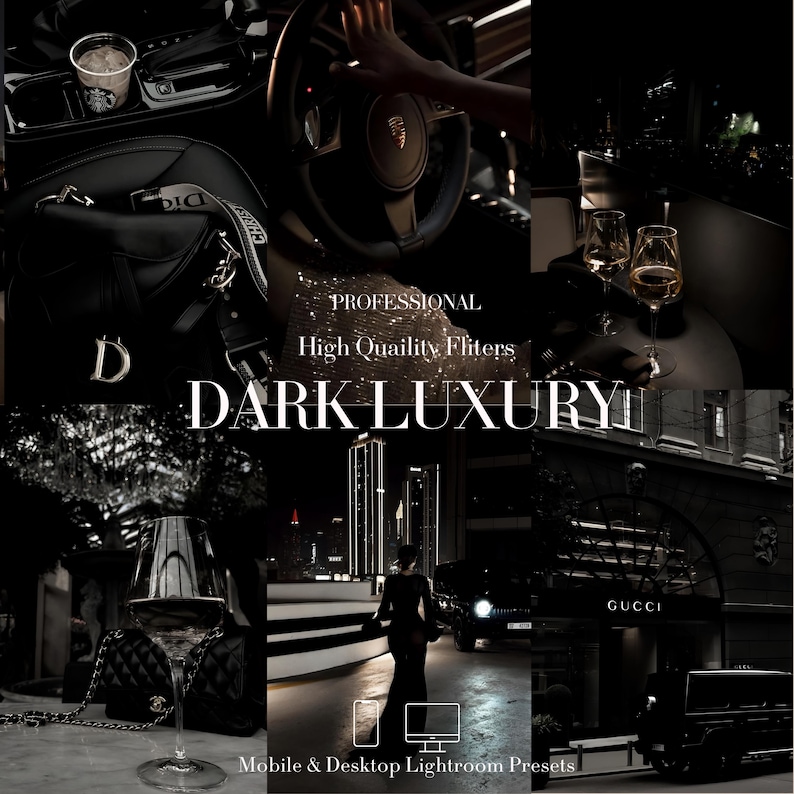 Moody dark luxury Lightroom presets for influencer content, compatible with mobile and desktop editing. Dark aesthetic Lightroom presets with noir-inspired edits, ideal for Instagram Reels and Pinterest content. Mobile-friendly luxury presets for influencers – elevate flat lays, fashion shots, and lifestyle blogs. Mobile-friendly luxury presets for influencers – elevate flat lays, fashion shots, and lifestyle blogs.