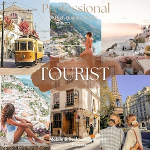 15 Summer Travel Mobile Lightroom Presets | Beach and Lifestyle Blogger Filters | Natural Bright Vibrant Instagram Presets for Influencers