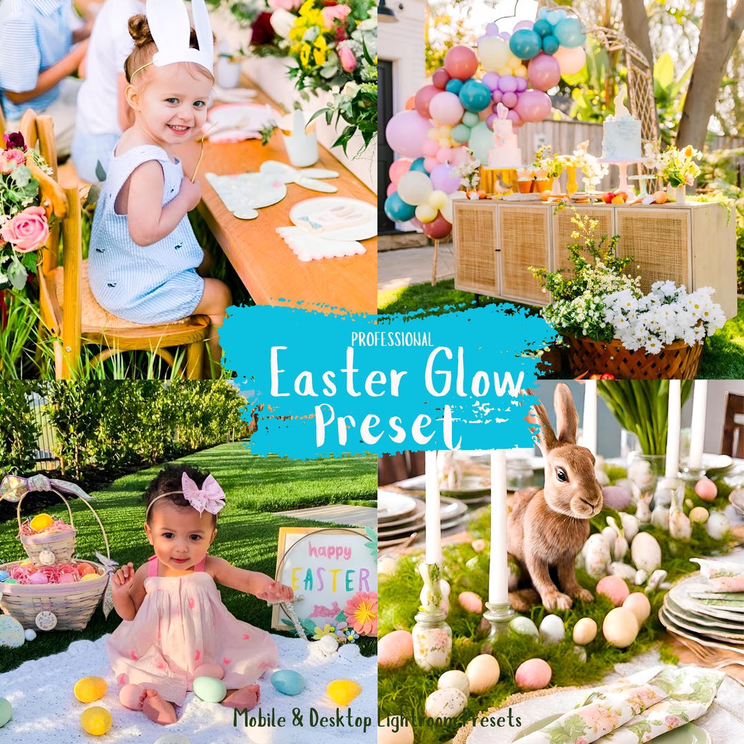 10 Easter Glow Lightroom Presets, Spring Pastel & Garden Filters ...