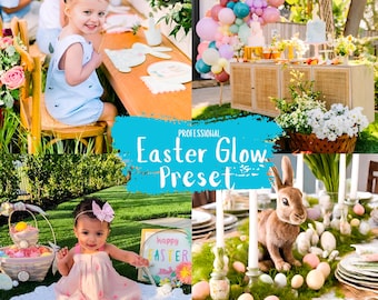 10 Easter Glow Lightroom Presets, Spring Pastel & Garden Filters, Bright Airy Blogger Edits – Mobile and Desktop Instagram Presets