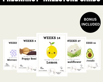 Baby Milestone Cards Set, Monthly Milestone Cards for Boys and  Girls, Custom Baby First Year Cards, Boy & Girl Baby Milestone Tracker