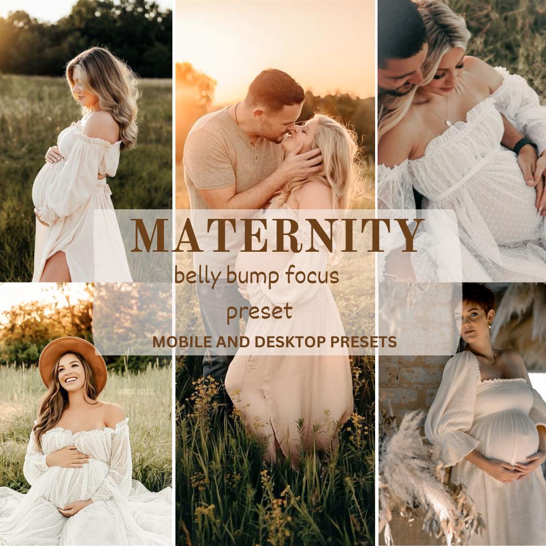 20 Maternity Lightroom Presets, Pregnancy and  Newborn Photo Filters, Mobile and Desktop – Soft Tones for Mommy Bloggers & Family Portraits