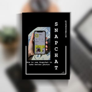 Snapchat Photography Guide PDF, Snapchat PNG, Snapchat photo guide, Simple Photo Guide, Digital Download, Phone Photography, Photo Guide