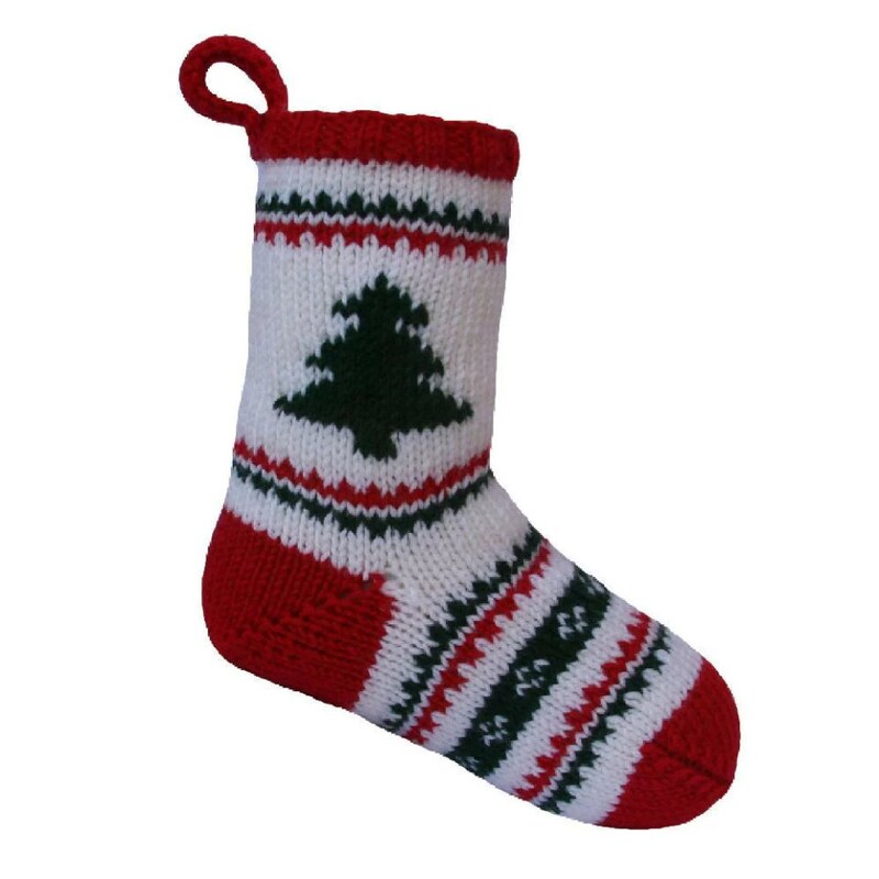 Christmas Stocking Knitting Pattern Etsy