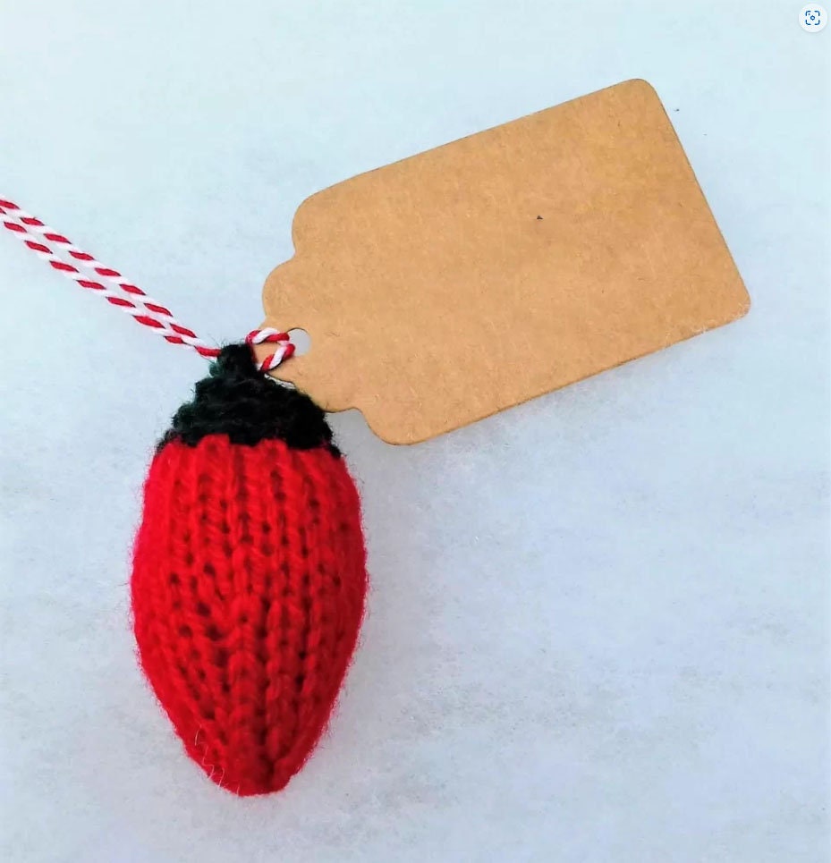 KNITTED CHRISTMAS LIGHTS Pattern Pdf Pattern Knit Etsy