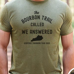 Personalized bourbon trail shirt custom whiskey tee for Kentucky distillery tour bourbon lover gift idea rustic matching outfit