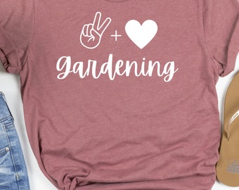 Gardening Gift | Plant Lover Gift | Gift For Her | Never Enough Plants Shirt | Peace Love shirt | Gardener T Shirt | Farmer T Shirt
