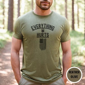 Everything Hurts Fitness Motivation Shirt, Workout Shirt, Exercise Top, Gym Apparel, Pump Cover, Gym Shirt, Workout gear,
