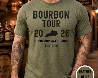 Camiseta personalizada para la excursión al bourbon: Camiseta para el viaje a la destilería de Kentucky