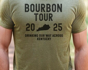 Personalized Bourbon Trail T-Shirt, Kentucky Distillery Tour Tee