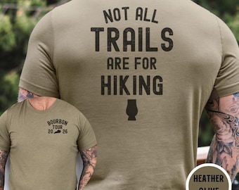 Custom bourbon shirt for whiskey tasting group Kentucky trail tee for men rustic distillery