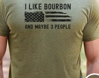 Bourbon Lover Shirt, Funny Whiskey Graphic Tee