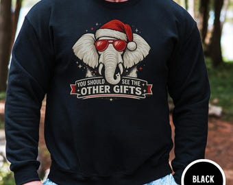 White Elephant Gift for Men Sweatshirt, Funny Christmas Exchange Crewneck