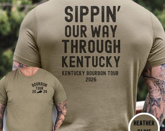 Kentucky Bourbon Trail Custom Bella Canvas Shirt Graphic
