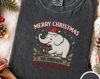 White Elephant Gift Swapper Comfort Colors Shirt, Funny Adult Christmas Tee