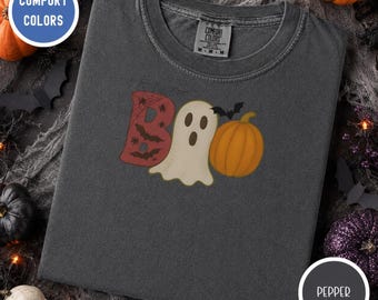 Halloween Gift for Her Shirt, Pink Coquette Ghost Tee, Cute Girly Spooky Fall Top